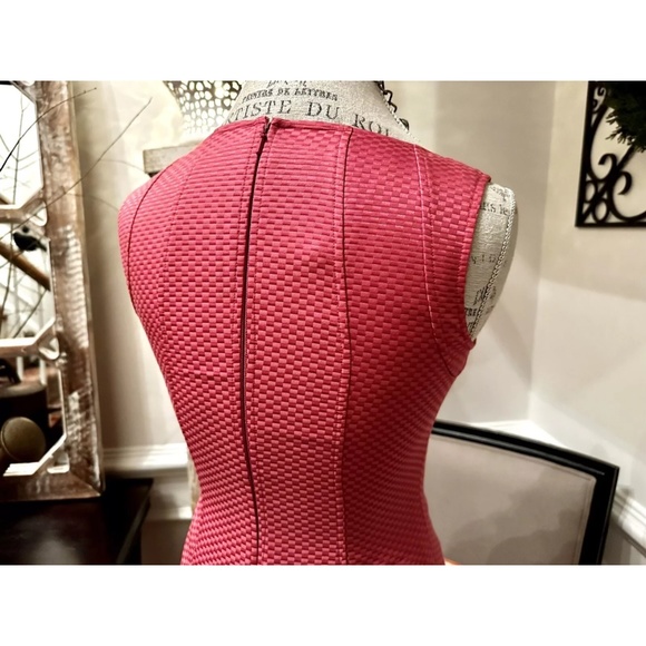Talbots 1947 Womens Pink Waffle Pique Sheath Dress Size: 2P New with Tags - Picture 6 of 8